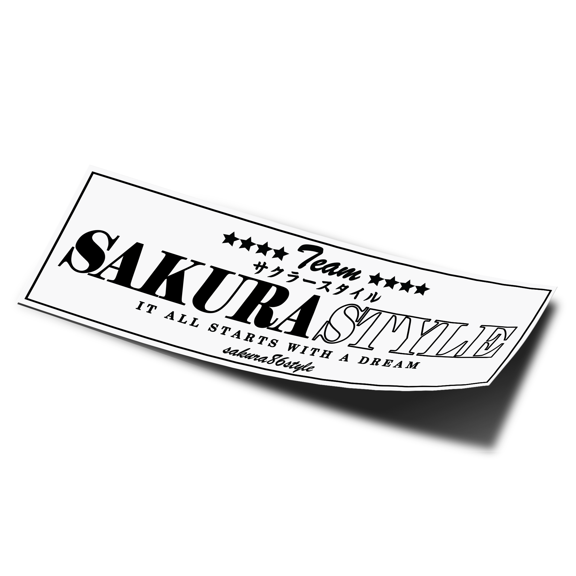 Team SakuraStyle JDM Sticker Slap
